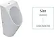 Sanipure Orion 093332 Urinal with Shower, Rear Feed, 35 × 32 cm, White - Image 3