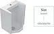 Sanipure Toros 092545 Urinal with Shower, Top Inlet, 45 × 36 cm, White - Image 3