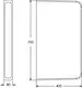 Sanipure 950000 Urinal Divider, 40 × 8 cm, White - Image 3
