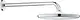 Grohe Tempesta 250 Shower Set with Overhead Outlet 26668000, 25 cm Round Shower Head White × Chrome and 38 cm Overhead Arm - Image 4