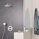 Grohe Tempesta 250 Shower Set with Overhead Outlet 26668000, 25 cm Round Shower Head White × Chrome and 38 cm Overhead Arm - Image 5