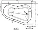 Sanipure Look 00100170020 Jacuzzi 150 × 100 cm, Right Side, 1 System - Image 5