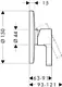 Hansgrohe Metris 31661006 Concealed Bath Mixer Trim without Diverter — Chrome - Image 2