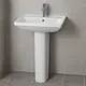Duravit D-Neo 2366600000 Bathroom Basin White 60 cm with Full Pedestal - Image 1