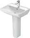 Duravit D-Neo 2366600000 Bathroom Basin White 60 cm with Full Pedestal - Image 2