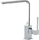 Ramon Soler Quattro NK49 Tall Basin Mixer Eg4929, Swivel High Spout, Single Lever Ceramic Cartridge, Chrome - Image 1