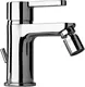 Duravit Aqua AQ2400001E10 Bidet Mixer with Pop-up Waste, Ceramic Cartridge and Temperature Limiter, Chrome - Image 1