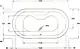Duravit Tonga Oval 810016 Jacuzzi 180 × 90 × 56.5 cm, 2 Systems (8 Water Jets & 16 Air Jets) - Image 4