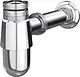 Gawad ZA-005021 Bathroom Basin Drain, Glossy Chrome, 1 1/4 inch Siphon, 18 cm Pipe without Waste - Image 2