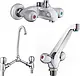 Gold Classic 3-Piece Mixer Set Chrome (Basin 1047, Bath 1016 and Kitchen 1030) - Image 1