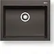 Pyramids Astros 1B IS Granite Kitchen Sink 070228401, 61 × 50 cm, Depth 20 cm with 3-inch Waste, Black (Greek Import) - Image 1