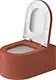 Duravit Vitrium Wall-Hung Toilet Pattern Cinnamon HygieneGlaze with Soft-Close Toilet Seat & Cover, Internal Bidet Spray and Fixing Pipes - Image 2