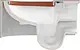 Duravit Vitrium Wall-Hung Toilet Pattern Cinnamon HygieneGlaze with Soft-Close Toilet Seat & Cover, Internal Bidet Spray and Fixing Pipes - Image 5