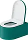 Duravit Vitrium Wall-Hung Toilet Pattern Teal HygieneGlaze with Soft-Close Toilet Seat & Cover, Internal Bidet Spray and Fixing Pipes - Image 1