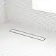 Pura HDL 11 105 Tileable Shower Drain with Flange, Stainless Steel 105 cm, Chrome - Image 1
