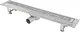 Pura Wave HDL 01 55 Stainless Steel Shower Drain with Flange and Waste, 55 cm, Chrome - Image 2