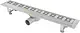 Pura HDL 04 95 Square Stainless Steel Shower Drain with Flange, 95 cm with Waste, Chrome - Image 2
