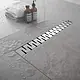Pura Cave Shower Drain with Flange HDL 07 75, Stainless Steel, 75 cm, Chrome - Image 1
