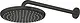 Grohe Tempesta 266682430 Shower Head with Concealed Outlet, 25 cm Circular Head, 38 cm Outlet, Matte Black - Image 1