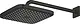 Grohe Tempesta Cube 266872430 Square Shower Head 25 × 25 cm with 38 cm Concealed Arm, Matte Black - Image 1