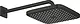 Grohe Tempesta Cube 266872430 Square Shower Head 25 × 25 cm with 38 cm Concealed Arm, Matte Black - Image 2