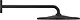 Grohe Mono 310 Code 22121KF0 Round Shower Head 31 cm with 42 cm Upper Concealed Arm, Matte Black - Image 4
