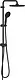 Grohe Tempesta System 250 Shower Column 2 × 1, Code 269802431, 25 cm Shower Head and 3-Function Handset, Black - Image 3