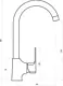 Lutz Marx 11032110 Pillar Kitchen Mixer, Height 34 cm, Chrome - Image 3