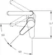 Global Standard Mira Plus GS L 1043-ND-GP Tall Basin Mixer, Glossy Gold, Height 25 cm - Image 3