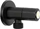Hawai HY 5015 LB Angle Valve with Cover, ½ inch, Full-Turn Cartridge, Black - Image 2