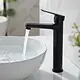 Furio EW 10 B Basin Mixer, Height 26 cm, Black - Image 1
