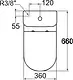 Ideal Standard Playa G 4921 Toilet, Pergamon, P-Trap with Soft-Close Toilet Seat & Cover, Cistern with Fittings, Internal Bidet Spray and Fixing Set - Image 5