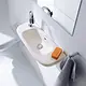 Duravit D-Code Wall-Hung Basin, 50 cm, Left Side, Pergamon - Image 1