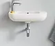 Duravit D-Code Wall-Hung Basin, 50 cm, Left Side, Pergamon - Image 3