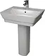 Lecico Trend Bathroom Set, White, Back-to-Wall Toilet and 60 cm Basin with Full Pedestal - Image 11