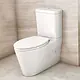 Lecico Galaxy Bathroom Set White: Back-to-Wall S/P Trap Combination and 60 cm Basin with Full Pedestal - Image 3