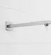 Concealed Upper Outlet SH 44, 40 cm, Glossy Chrome with Square Cover - Image 1