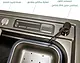 Turkish SMG 6045 BG Handmade Stainless Steel Kitchen Sink, Grey, 61 × 46 cm with Soap Dispenser, Knife Drainer, Chopping Board and Colander - Image 3