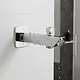Lugano Square Concealed Bottom Outlet LG-CUB-150 C (LG 401 C) Chrome 16.5 cm with Diverter & Square Plate - Image 1