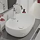 Villeroy & Boch Avento Above-Counter Basin, Glossy White, 59 cm with Fixing Set and Tap Hole - Image 1