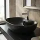 Villeroy & Boch Avento Above-Counter Basin, Matte Black, 59 cm with Fixing Set and Tap Hole - Image 1