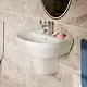 Villeroy & Boch Avento Basin with Half Pedestal, White, 60 cm with Fixing Set - Image 1