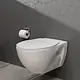 Villeroy & Boch O.novo Wall-Hung Toilet 5C31B301, Rimless, with Soft-Close Toilet Seat & Cover, Handle, Internal Bidet Spray & Fixing Set, White - Image 1