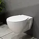 Villeroy & Boch O.novo Wall-Hung Toilet 5C31B301, Rimless, with Soft-Close Toilet Seat & Cover, Handle, Internal Bidet Spray & Fixing Set, White - Image 3