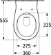 Villeroy & Boch O.novo Wall-Hung Toilet 5C31B301, Rimless, with Soft-Close Toilet Seat & Cover, Handle, Internal Bidet Spray & Fixing Set, White - Image 7