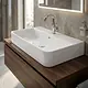 Villeroy & Boch Subway Vanity Basin, Glossy White, 79.5 cm with Fixing Set - Image 1