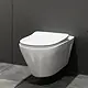 Villeroy & Boch Subway Wall-Hung Toilet, Rimless, with Soft-Close Toilet Seat & Cover, Internal Bidet Spray & Fixing Bolts, White - Image 1