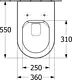 Villeroy & Boch Subway Wall-Hung Toilet, Matte Black, Rimless with Soft-Close Toilet Seat & Cover, Internal Bidet Spray and Fixing Bolts - Image 3