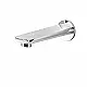 Mokbel Concealed Bottom Outlet with Trim, 18.5 cm — Glossy Chrome - Image 2