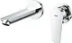Grohe BauEdge Concealed Basin Mixer 20474001 Glossy Chrome Spout 17.7 cm Including Concealed Body - Image 4